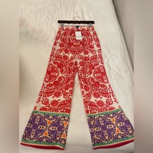 Zara printed slit pants